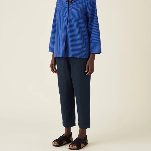 TOAST UK Alix Indigo Twill Trousers - Picture 1 of 15